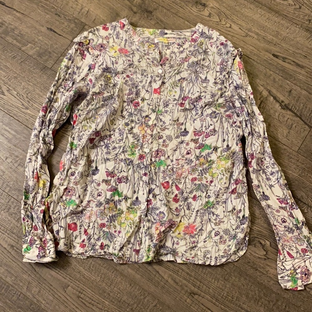Floral Mimi + Daphne blouse- size M